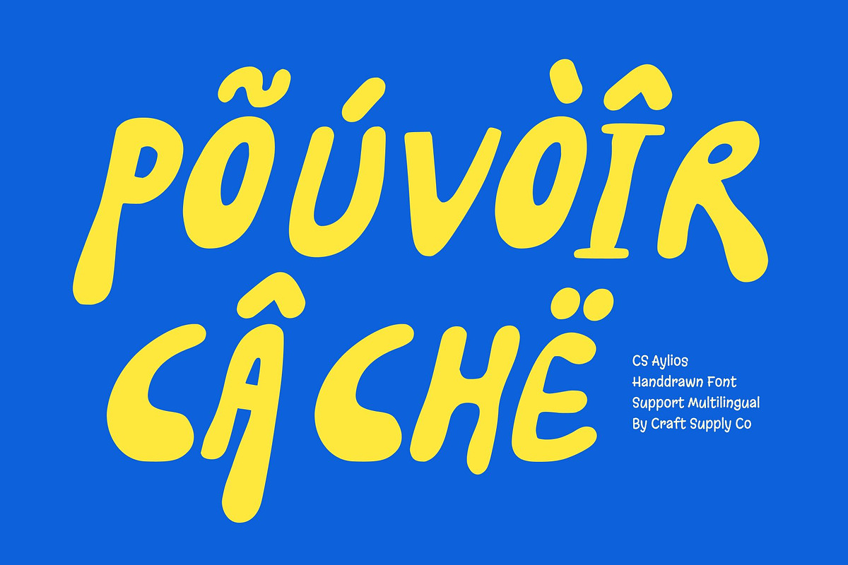 CS Aylios – Hand Drawn Font, a Handwritten Font by Craft Supply Co. (Photo 7 of 8)