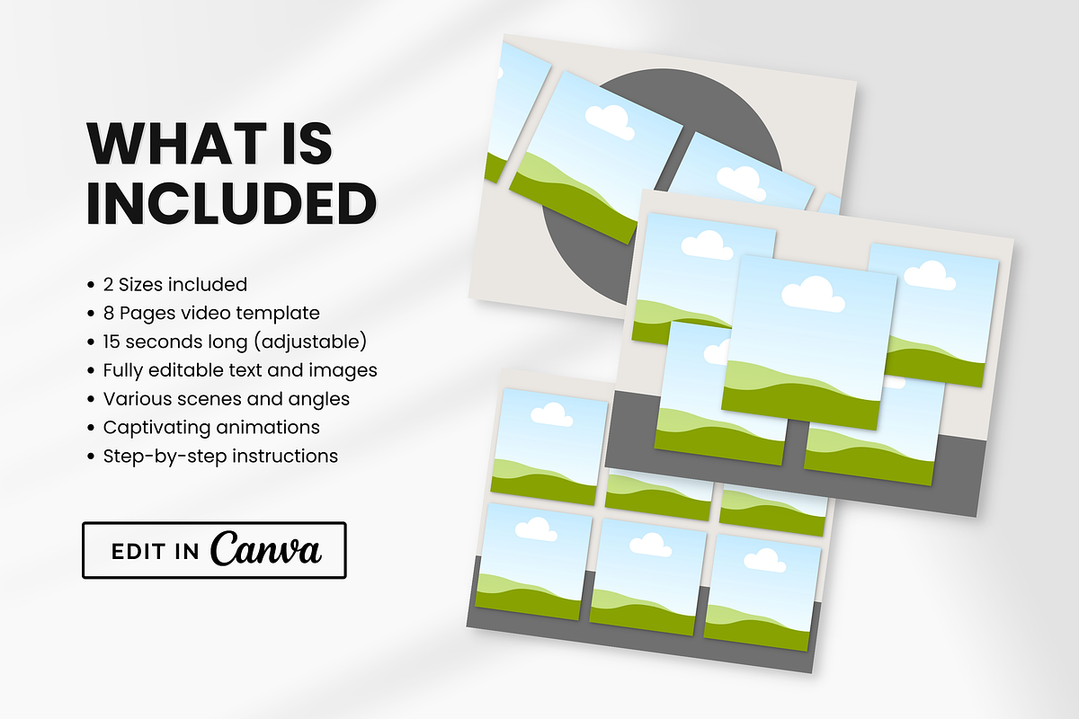 Square Frame Listing Video Canva, a Templates & Theme by DigiPax (Photo 2 of 7)