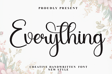 Everything | Script Font