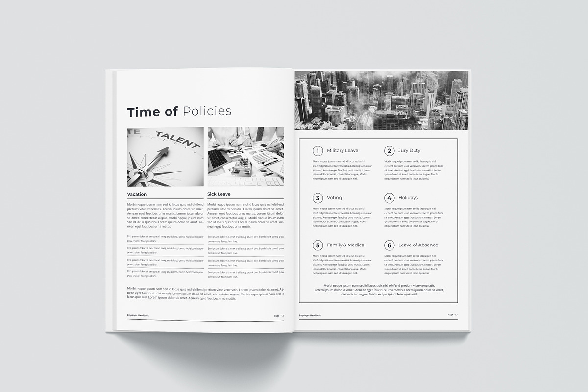 Employee Handbook | Word & Indesign, a Brochure Template by obayes (Photo 15 of 20)