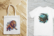 Vibrant Elemental Animal Vector SVGs, an Animal Illustration by C-Kav (Thumbnail 5 of 10)