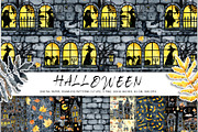 Happy Halloween clipart and paper, a Decorative Illustration by Artmanata (Thumbnail 5 of 16)
