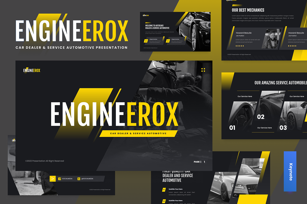 Engineerox - Automotive Keynote, a Presentation Template by ...