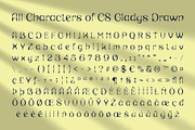 CS Gladys Drawn, a Sans Serif Font by Craft Supply Co. (Thumbnail 8 of 8)