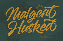 Malgent Husked Bold Script Font