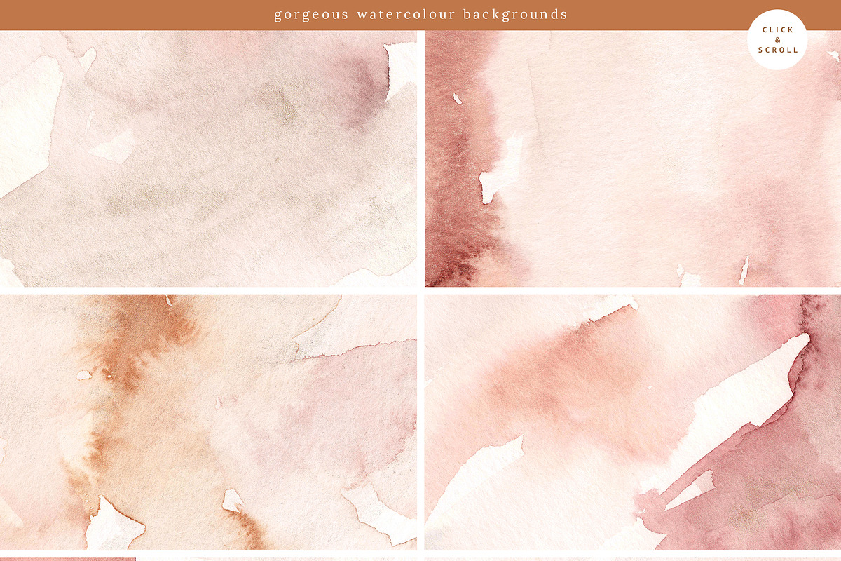 Allure Watercolour Art Backgrounds, a Texture Graphic by eclosque (Photo 2 of 14)