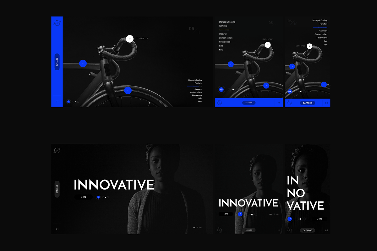 Black & Blue (Dark UI KIT), an UI Kit Template by Filip Korzycki (Photo 4 of 8)