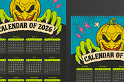 Horror Wall Calendar 2026, a Print Template by Annora Studio (Thumbnail 5 of 6)