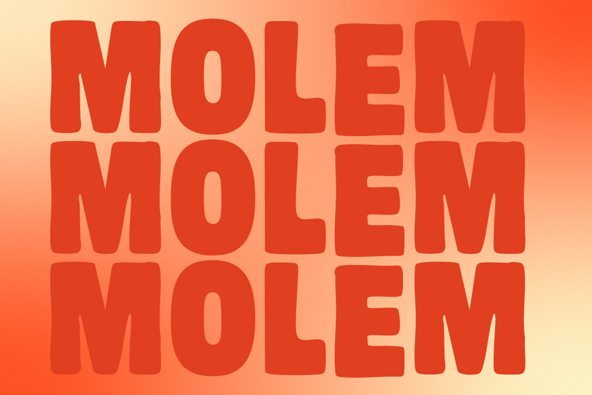 Molem – Bold Retro Display Sans Seri, a Sans Serif Font by kangfont Studio (Photo 6 of 9)