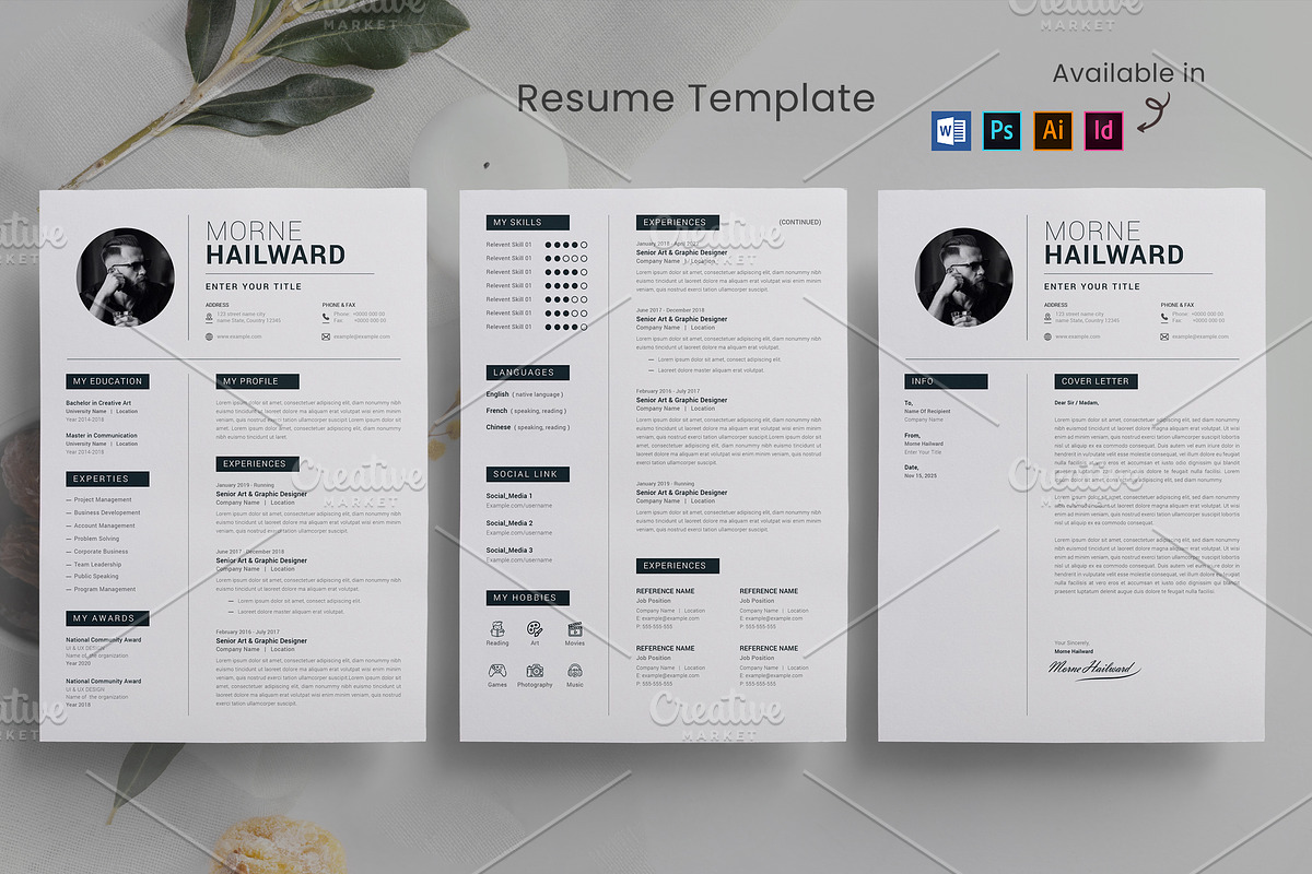 Resumes Template, a Resume Template by Cristal Pioneer (Photo 1 of 8)