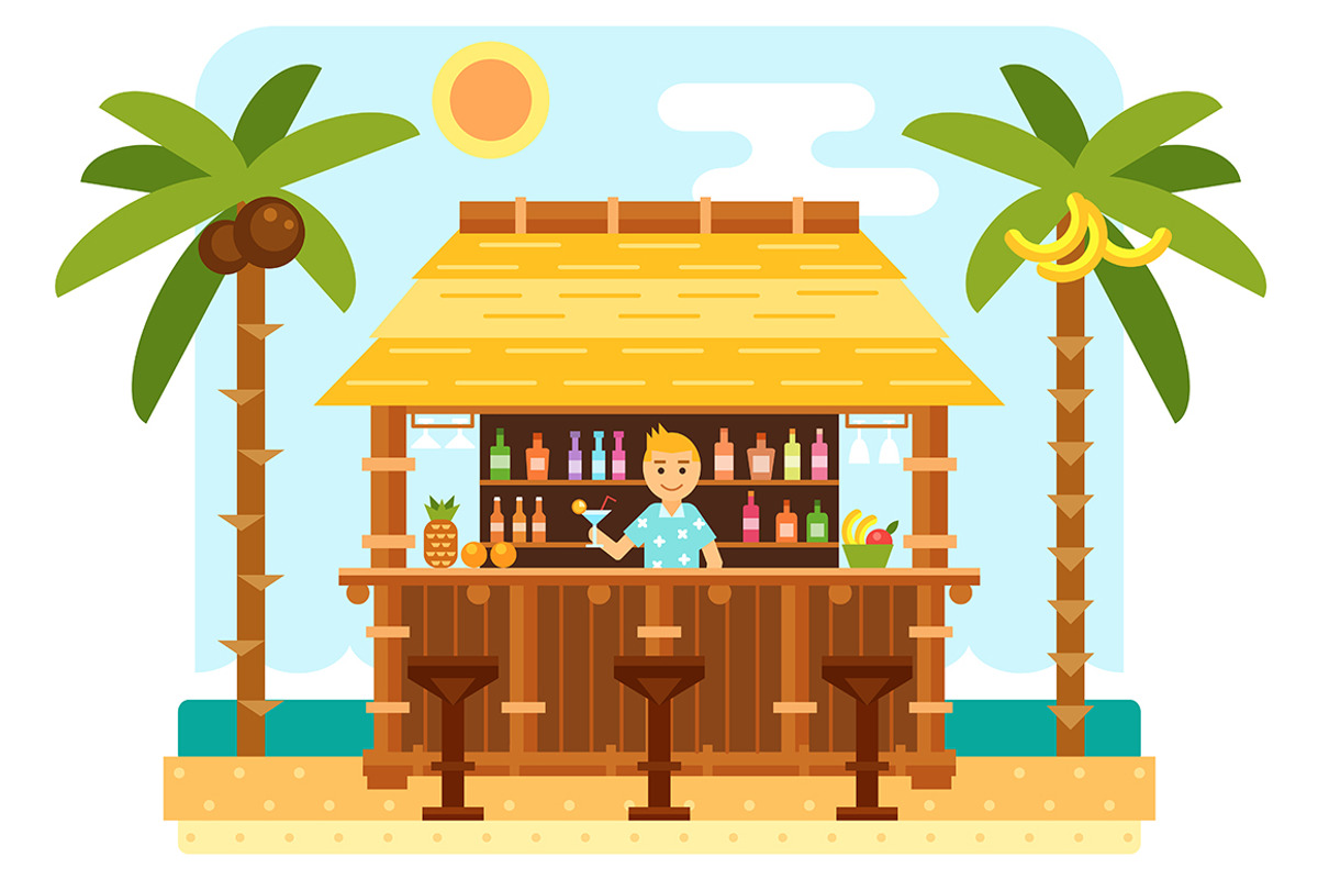 Flat Beach Scene, an Object Graphic by MeadowFox (Photo 2 of 4)