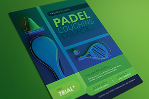 Padel Course Flyer, a Flyer Template by Aarley Kaiven