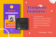 Justinea Instagram Template, a Social Media Template by Creatchees.std (Thumbnail 5 of 5)