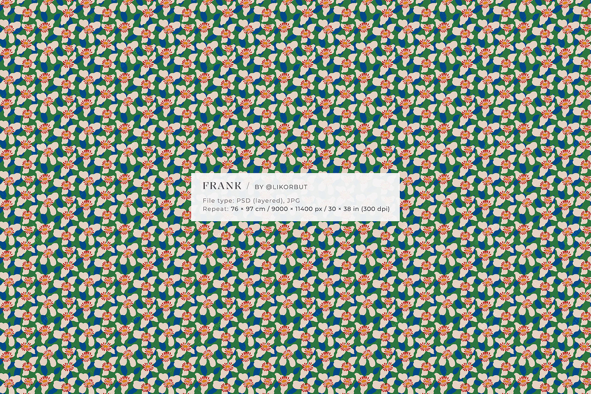 Naive Abstract Modern Floral Pattern, a Pattern Graphic by likorbut (Photo 10 of 14)