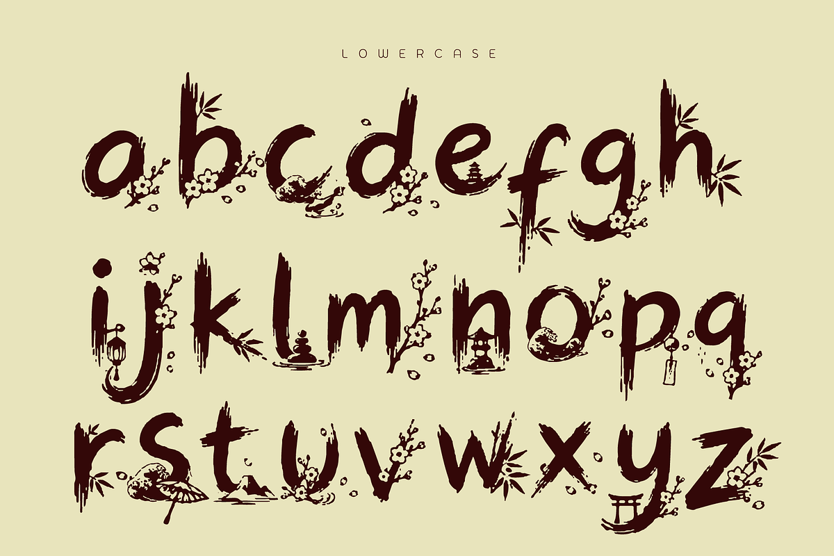 SumiBlossom - Japanese Art Font, a Script Font by HypeWorksCo (Photo 12 of 13)
