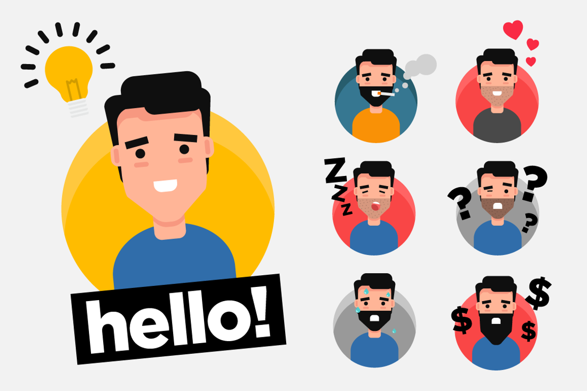 Character Design – Guy Doing Things, a Background Graphic by Orange Graphics (Photo 1 of 11)