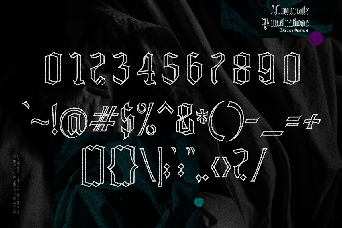 Avestrava Outermost, a Blackletter Font by ilhamtaro (Photo 8 of 11)