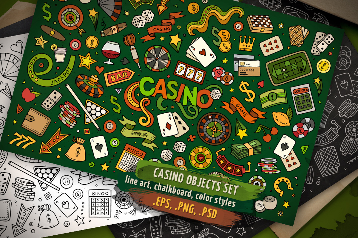 Casino Objects & Symbols Set, an Object Graphic by BALABOLKA (Photo 1 of 4)