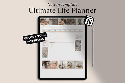 Life Planner Notion Template, an UI Kit Template by The Thrive Society