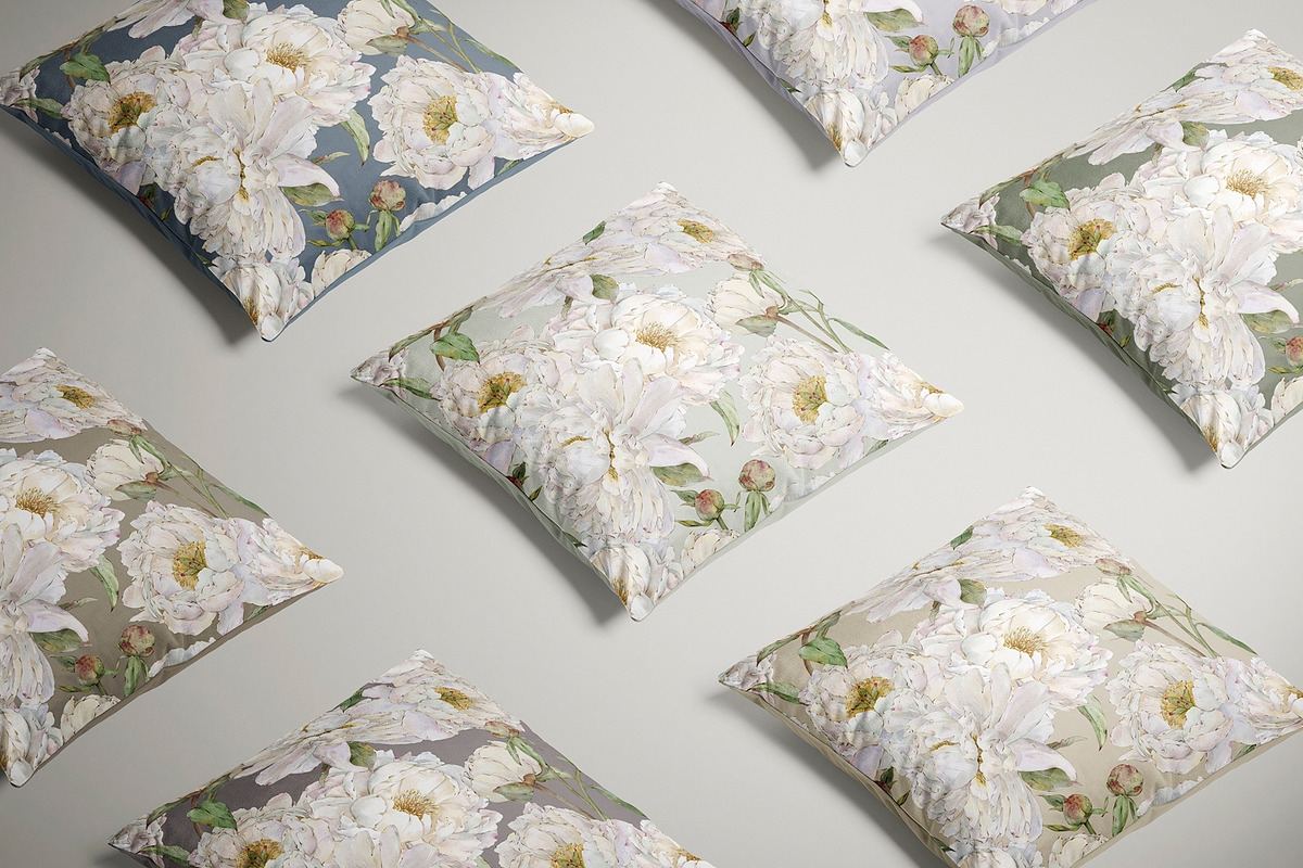 White Peonies Watercolor Collection, a Pattern Graphic by Alisa Fimen Design (Photo 7 of 13)