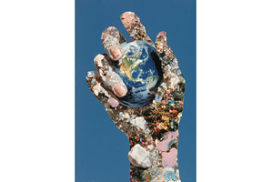 A vertical collage poster depicts a, an Abstract Photo by ZinetroN