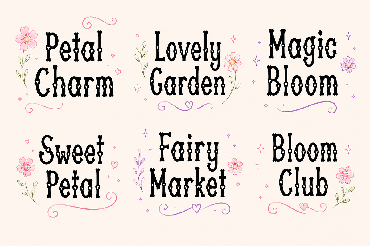 Petal Charm, a Script Font by Wow Magic (Photo 3 of 5)