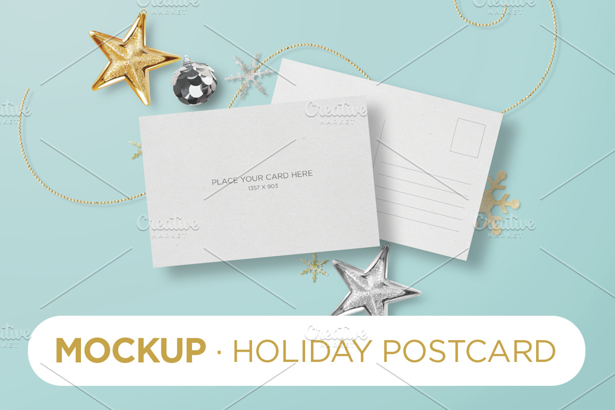 Mockup - Holiday Postcard, a Print Template by tomodachi studio (Photo 1 of 4)