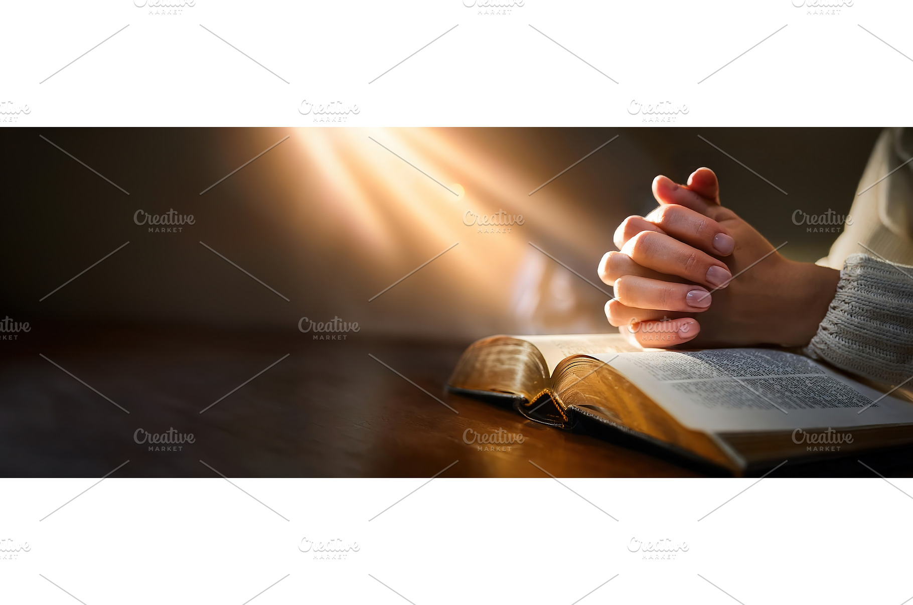Hands clasped together in prayer, a Background Photo by Igor Tichonow