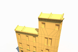 Building Facade 174 Low Poly