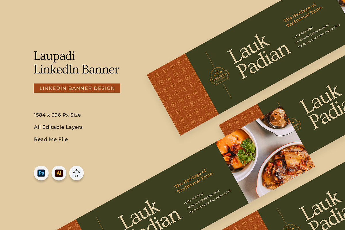 Laupadi - Linkedin Banner, a Social Media Template by Fannan Studio (Photo 1 of 3)