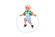 Children are jumping rope set, a Person Illustration by PaperTrident (Thumbnail 4 of 4)