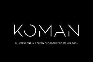 KOMAN, a Sans Serif Font by Ridha-38.lineart