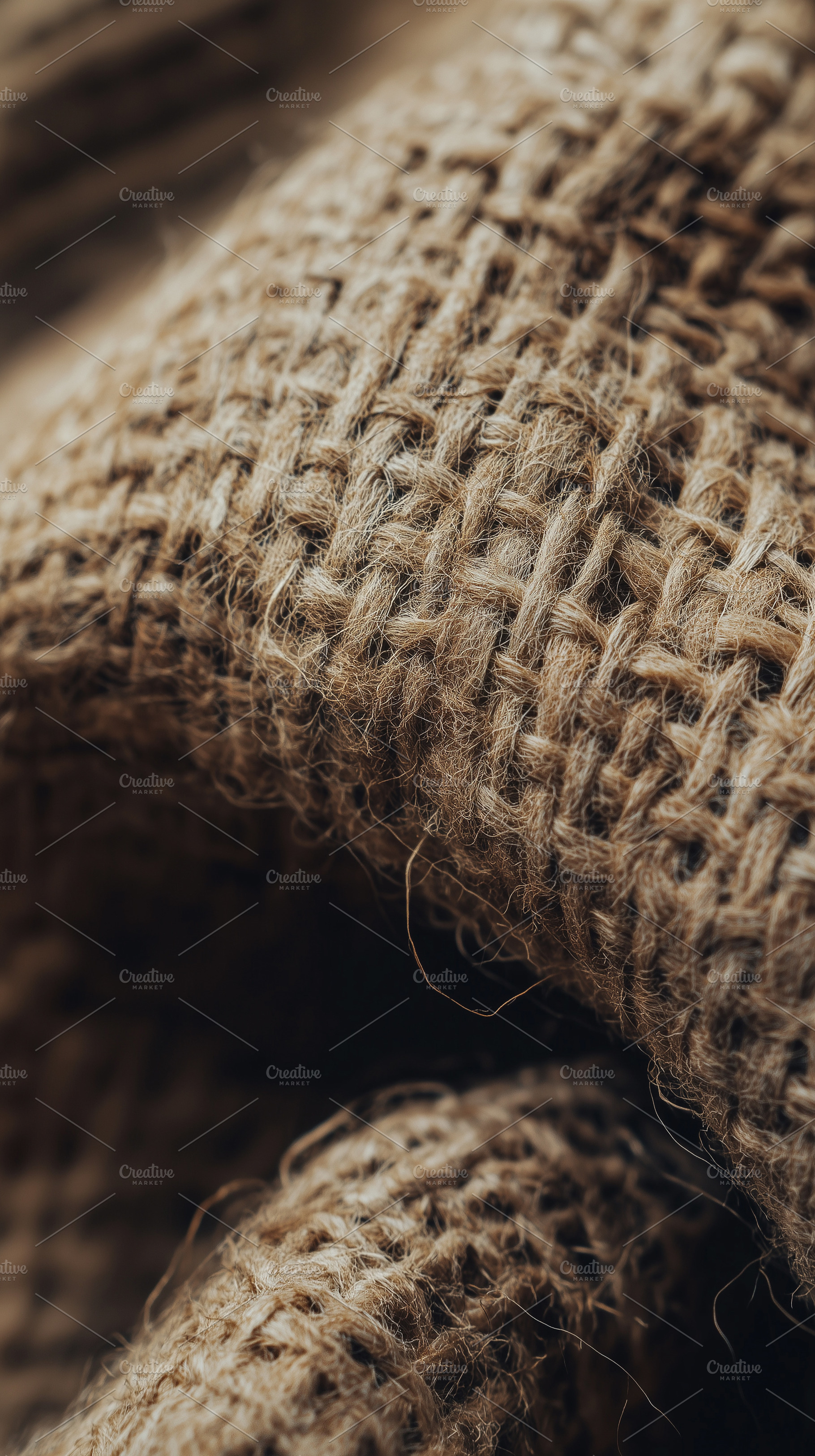 Macro shot of coarse jute fabric, a Background Photo by MistyDay