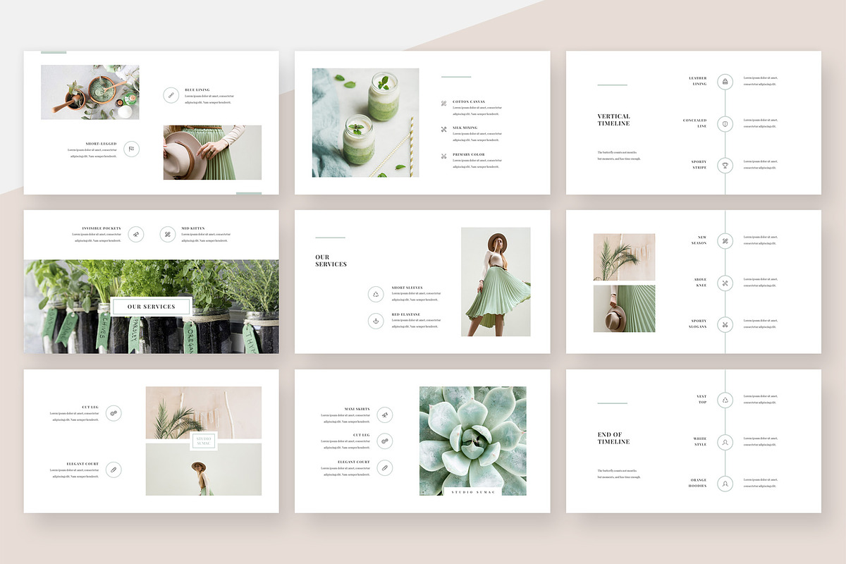 Ginkgo PowerPoint Presentation, a Presentation Template by Studio Sumac (Photo 5 of 6)