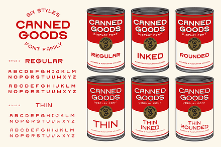 Canned Goods Font Family