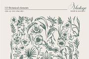 Vintage Tropical Bouquet, a Pattern Graphic by Collection by VY (Thumbnail 3 of 11)