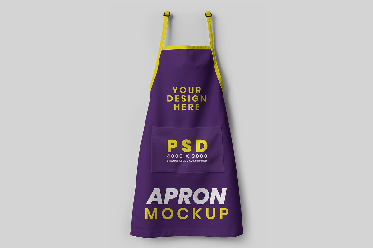 Apron Mockup Design, a Household Mockup by DigitAuras (Photo 5 of 6)