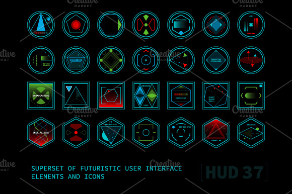 Futuristic User Interface Elements