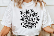 Spring Crimson Columbine Flowers SVG, an Illustration by Rose Art (Thumbnail 4 of 5)