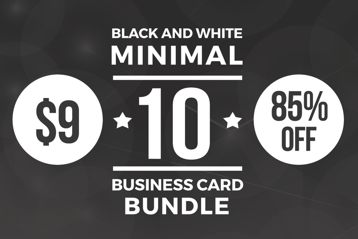 10 Clean Minimal Business Cards, a Business Card Template by Shahjhan (Photo 2 of 7)