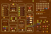 Graphic Assets for Match 3 Game, an Illustration by Chuchilko shop (Thumbnail 5 of 6)
