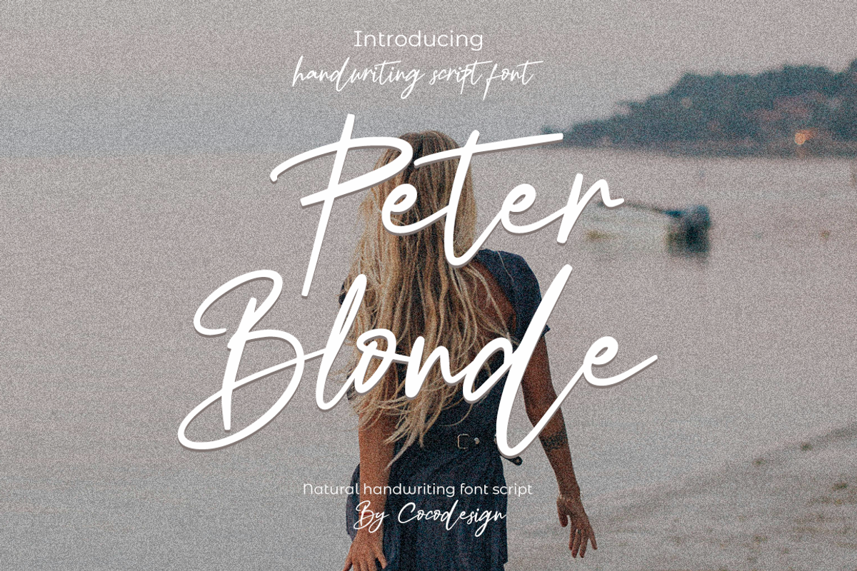 Peter Blonde, a Handwritten Font by cocodesign (Photo 1 of 10)