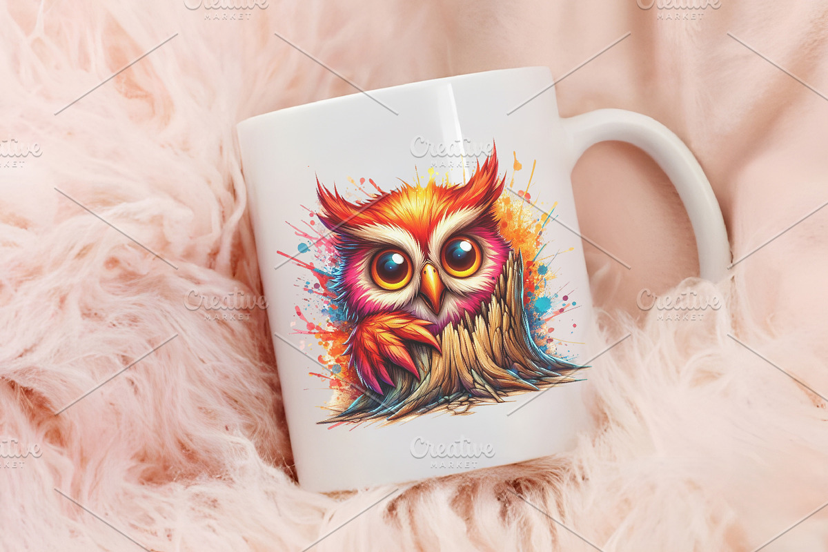 Funny Owl Peeking Clipart, an Animal Illustration by RobertsArt (Photo 5 of 7)