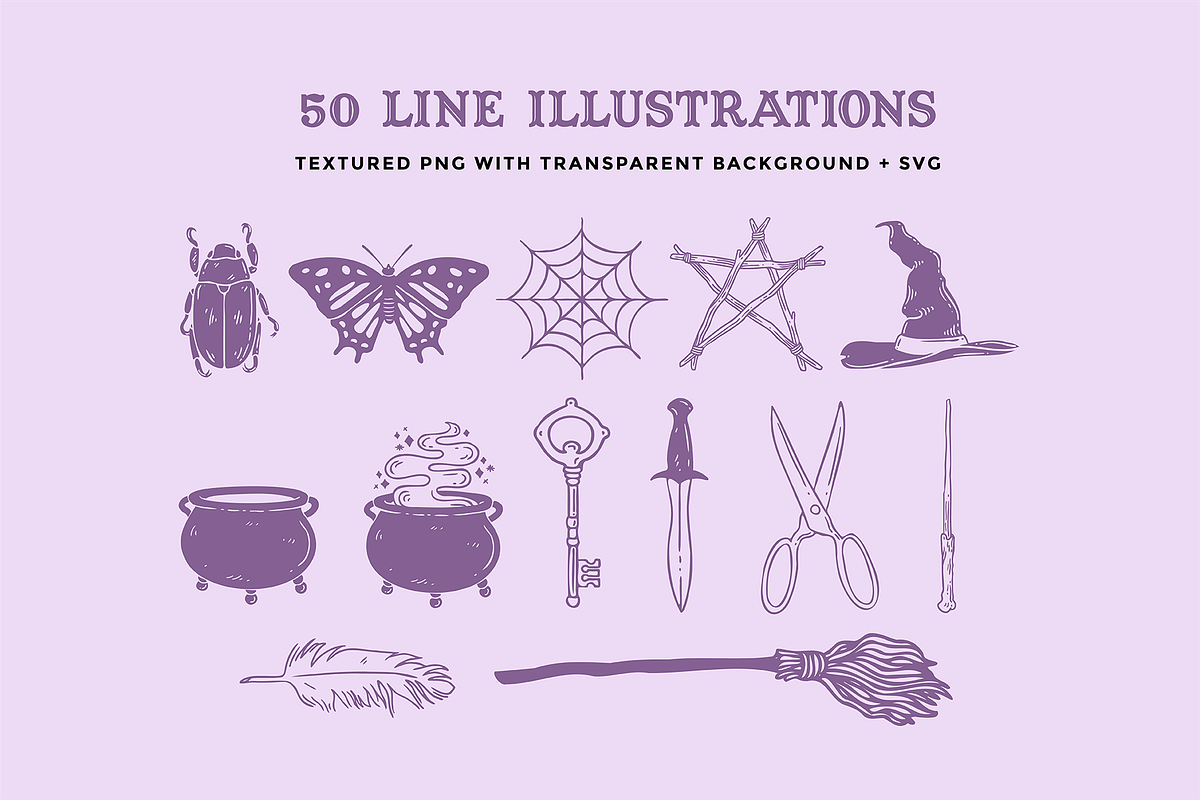 Witchcraft and Magic Illustrations, an Object Illustration by Rough Edges Supply Co. (Photo 4 of 8)