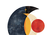 Sumo Collection · The Moon + The Sun, a Decorative Illustration by milatovar (Thumbnail 11 of 15)