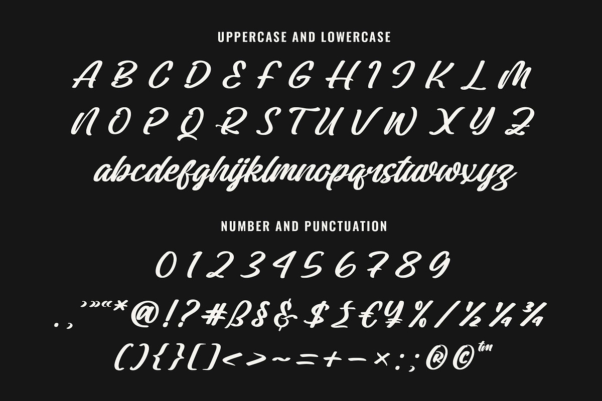 Montavie - Bold Script Typeface, a Script Font by Blankids Studio (Photo 8 of 9)