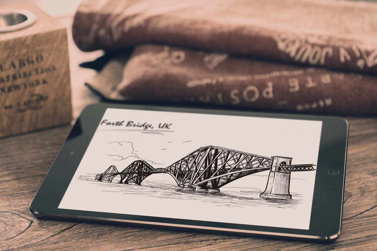Sketching Edinburgh - Ink Edition, a Person Illustration by AntonPix Studio (Photo 4 of 6)