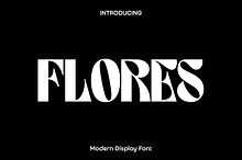 Flores - Modern Display Font
