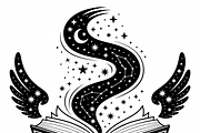 silhouette of a witch’s spellbook, an Illustration by Amazin_art (Thumbnail 20 of 20)
