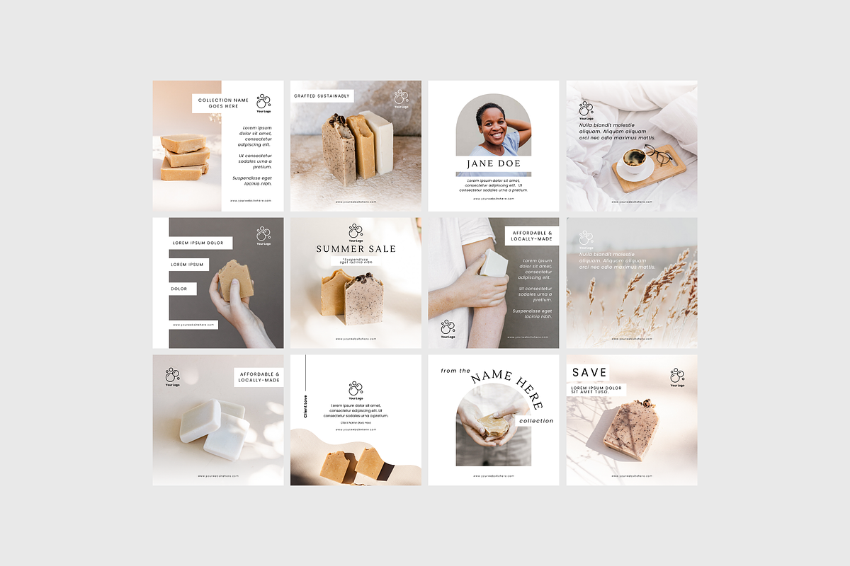 Handmade Soap Social Media, a Social Media Template by Sincerely Media (Photo 8 of 9)